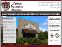 Tablet Screenshot of hansoninsuranceservices.com